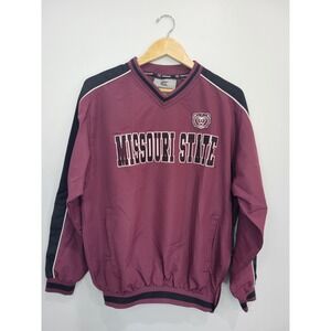 Colosseum Missouri State Bears Pullover V-Neck Windbreaker Men's M Maroon Black